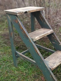 Image 2 of Wooden ladder brown * Green H-63 cm  