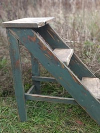 Image 3 of Wooden ladder brown * Green H-63 cm  