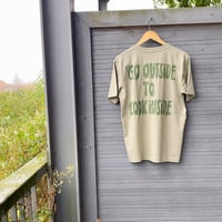 Image 1 of Go Outside To Look Inside, Pistachio – Unisex T-Shirt