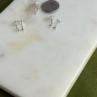 Image 4 of #17 Teeny dimple studs ( Silver  & Gold)