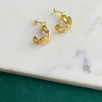 Image 5 of #2 Little Stud Hoop Earrings (Silver or Gold)