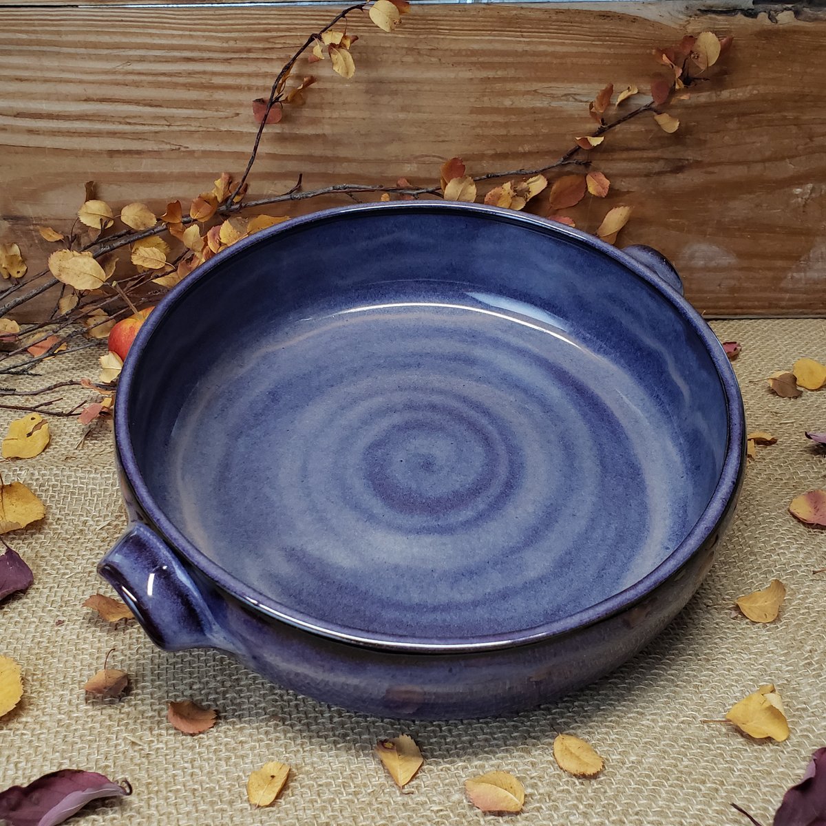 Image of Baking Dish with handles, Large, Huckleberry (Purple)