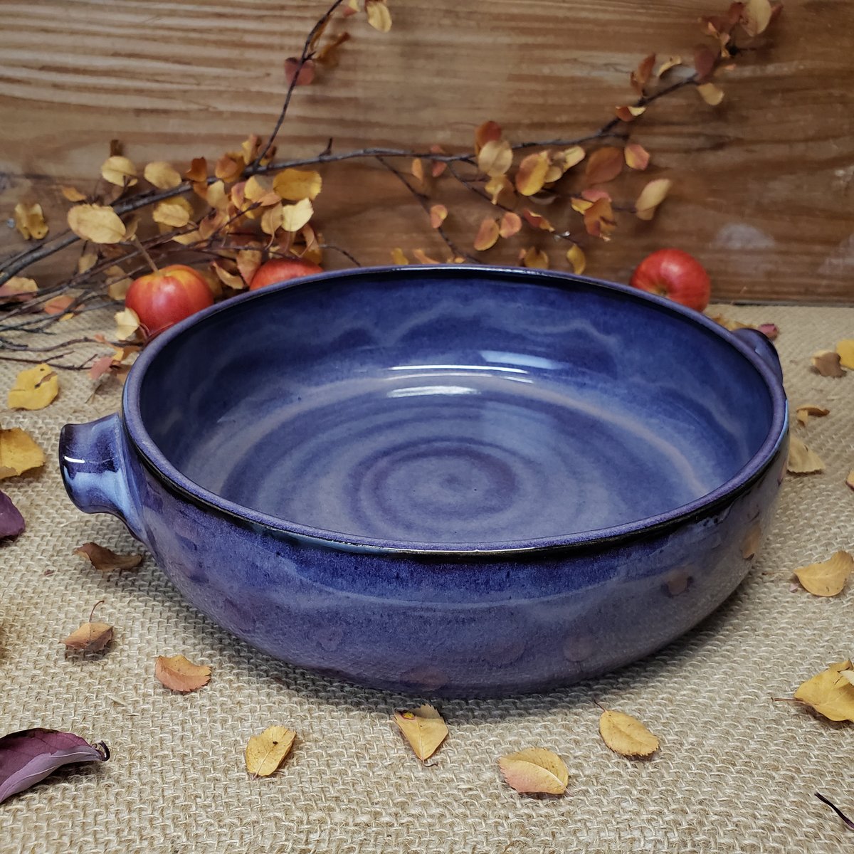 Image of Baking Dish with handles, Large, Huckleberry (Purple)