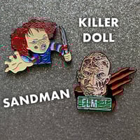 Image 3 of Horror Enamel Magnets