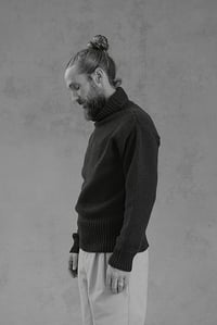 Image 3 of SUBMARNIER ROLLNECK Sweater - Moss Charcoal