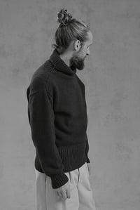 Image 5 of SUBMARNIER ROLLNECK Sweater - Moss Charcoal