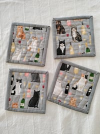 Image 1 of Wine & Cats Coasters
