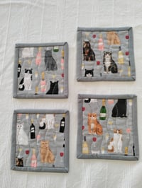 Image 3 of Wine & Cats Coasters