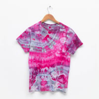 Image 1 of Fuschia Cracked Agate Tee - small