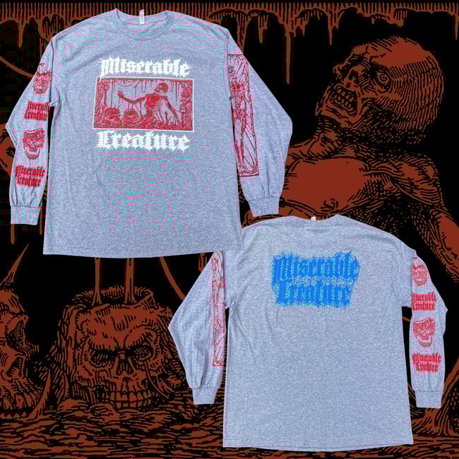 DEAD END CRAWLSPACE LONG SLEEVE TEE - GREY