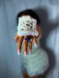 Image 2 of Seal Gloves with Faux Fur