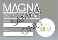 Magna Tattoo $100 Voucher