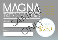 Magna Tattoo $250 Voucher