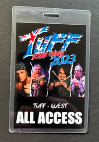 Image 2 of Tuff collectible tour laminate from 'Australian Tour 2023' + lanyard