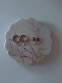 Image 5 of Fire Opal Dangles (Silver) (Hoops Optional)