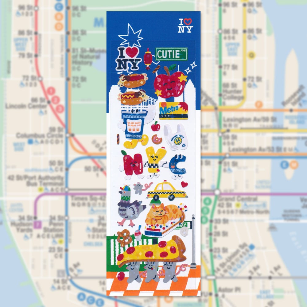 Image of NYC Holographic Mini Stars Sparkle Sticker Sheet