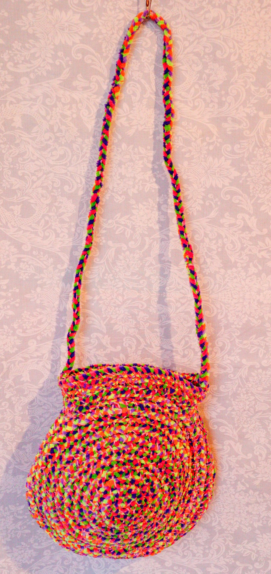 Image of Multicolor Handwoven Handbag 