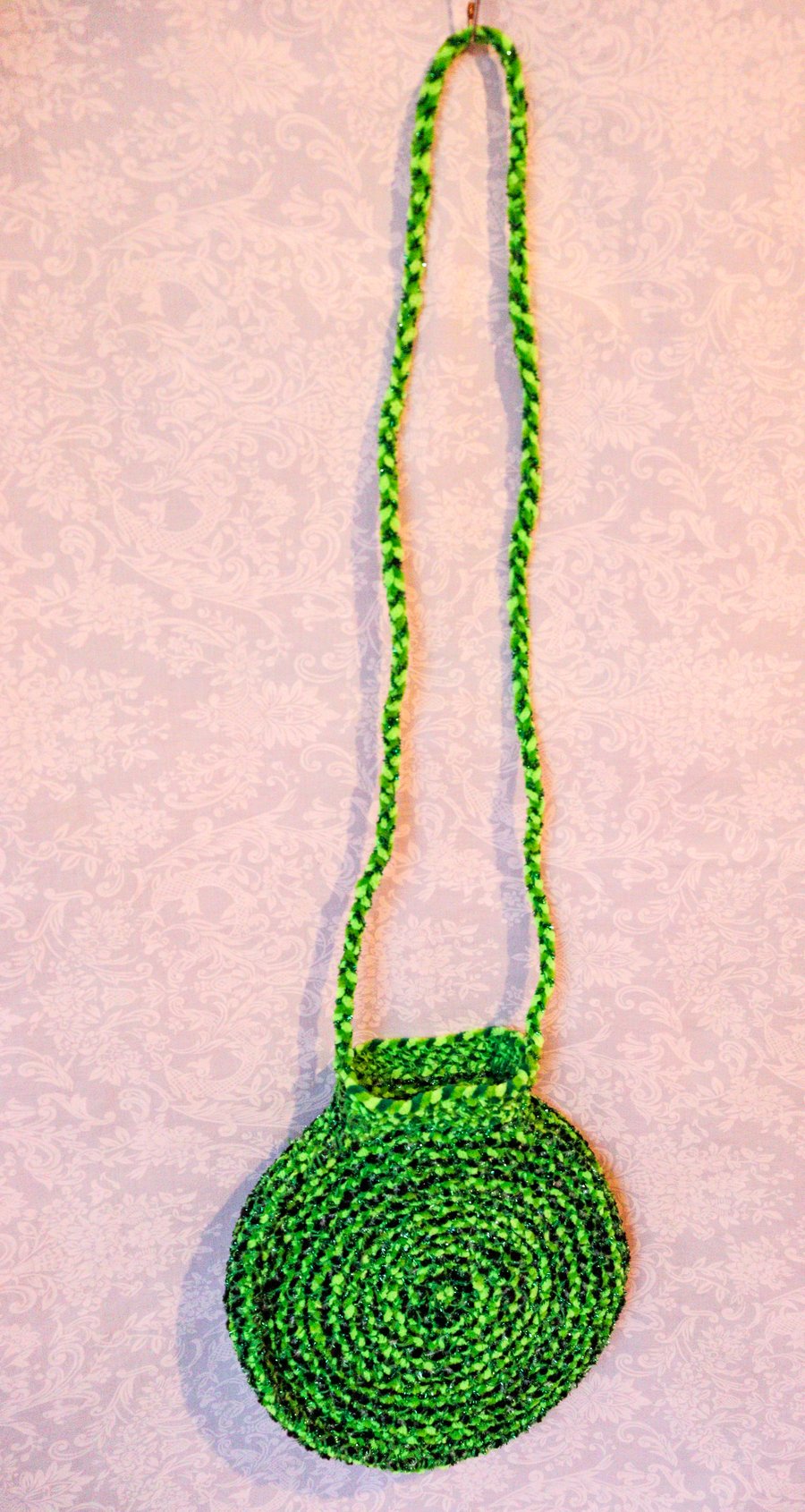 Image of Deep Green Handwoven Handbag 