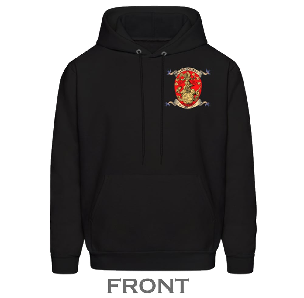 (Hoodie & NFC Chip) BLACK with Front Corner Art - Abraxas Rebis Simha Pleroma