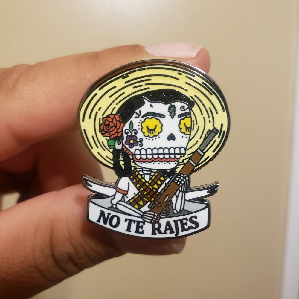 Adelita Calavera Enamel Pin