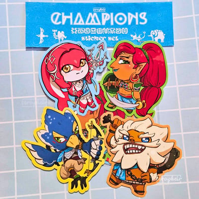 Image of BOTW Champions - Sticker Set