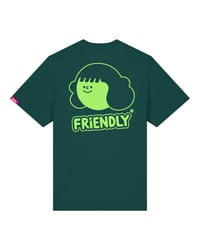 Image 1 of Friendly* T-shirt / Green + Lime