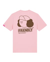 Image 1 of Once Caffeinated T-shirt / Pink + Brown 