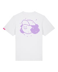 Image 1 of Low-Res Betty T-shirt / White + Lavender 