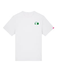 Image 1 of Betty Basic T-shirt / White + Green