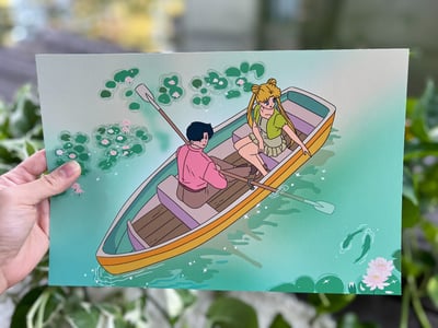 Image of Drifting Through Waterlilies Print