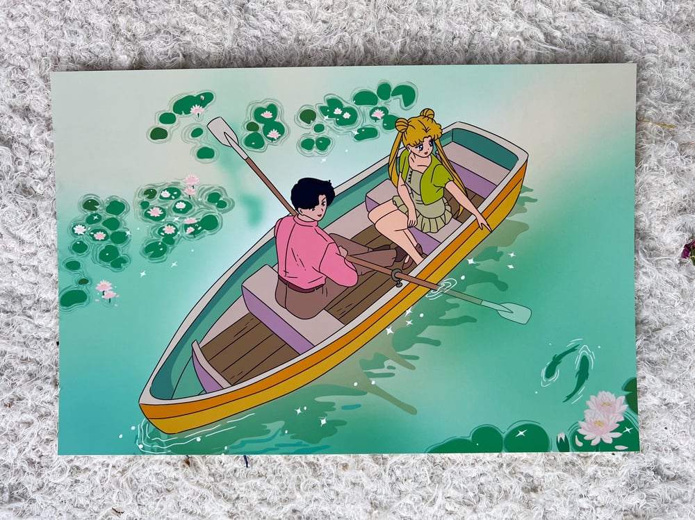 Image of Drifting Through Waterlilies Print