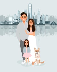 Image 2 of Family with detailed background