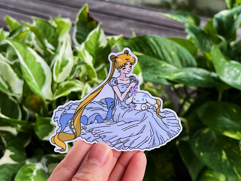 Image of Usagi-Roll Flower Bunch Sticker