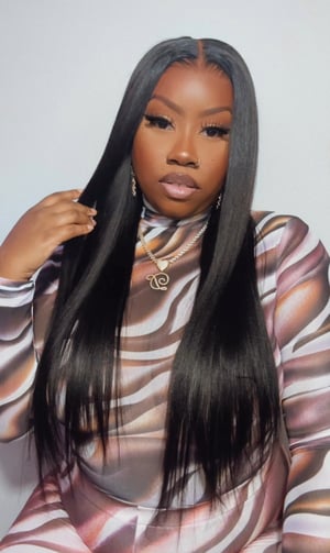 Image of 5x5 Yaki Straight Closure Wig in 24”