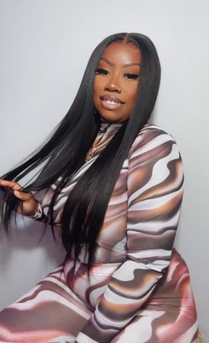 Image of 5x5 Yaki Straight Closure Wig in 24”