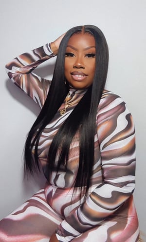 Image of 5x5 Yaki Straight Closure Wig in 24”