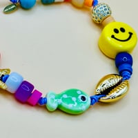 Image 2 of Mauve vacation bliss charm bracelet 