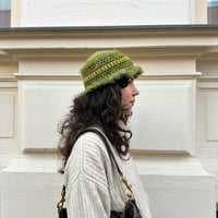 Image 4 of Matcha Green Crochet Bucket Hat