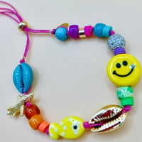 Image 2 of Fuchsia vacation bliss charm bracelet 