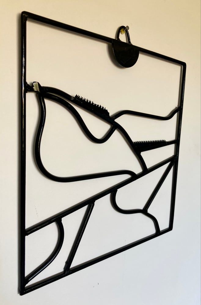 Image of Moel Famau steel wall hanger 2