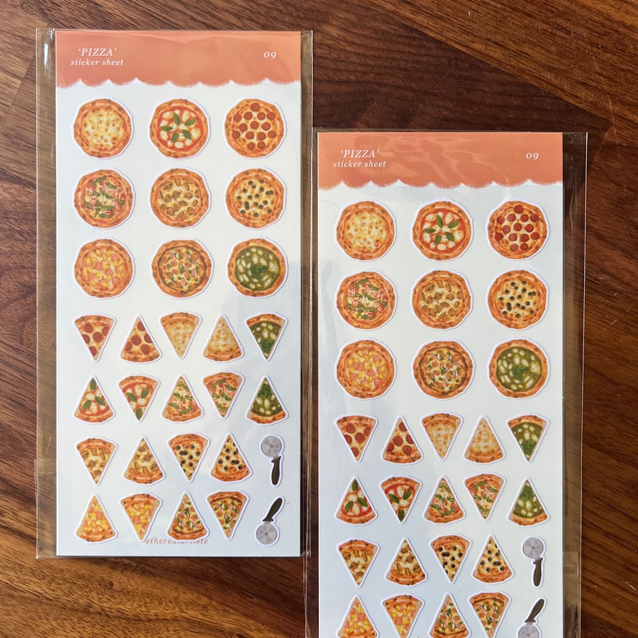 Image of 'Pizza' Sticker Sheet