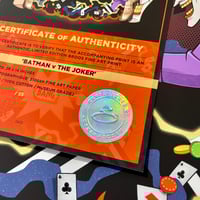 Image 4 of 'BATMAN v THE JOKER' Fine Art Print