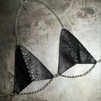 Image 4 of Silver/Gold Viper Bikini Top