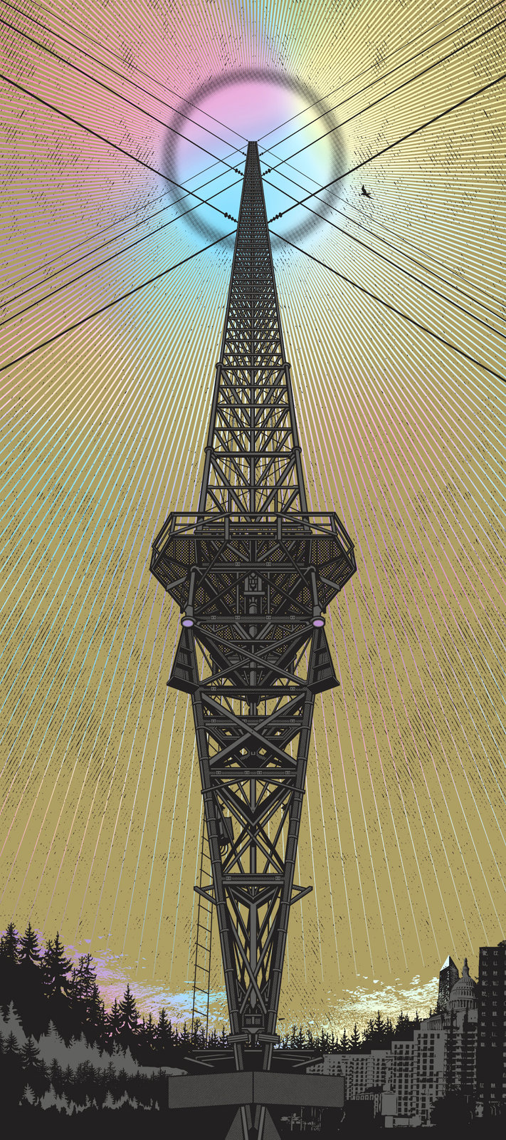 Live Transmission - Joy Division Art Print | Rockets are Red