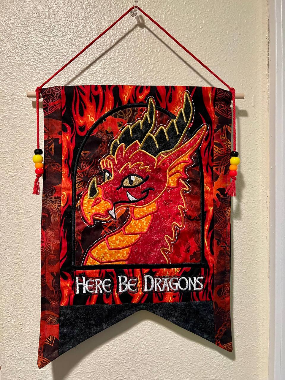 Image of Here Be Dragons Banner: Fire Drake