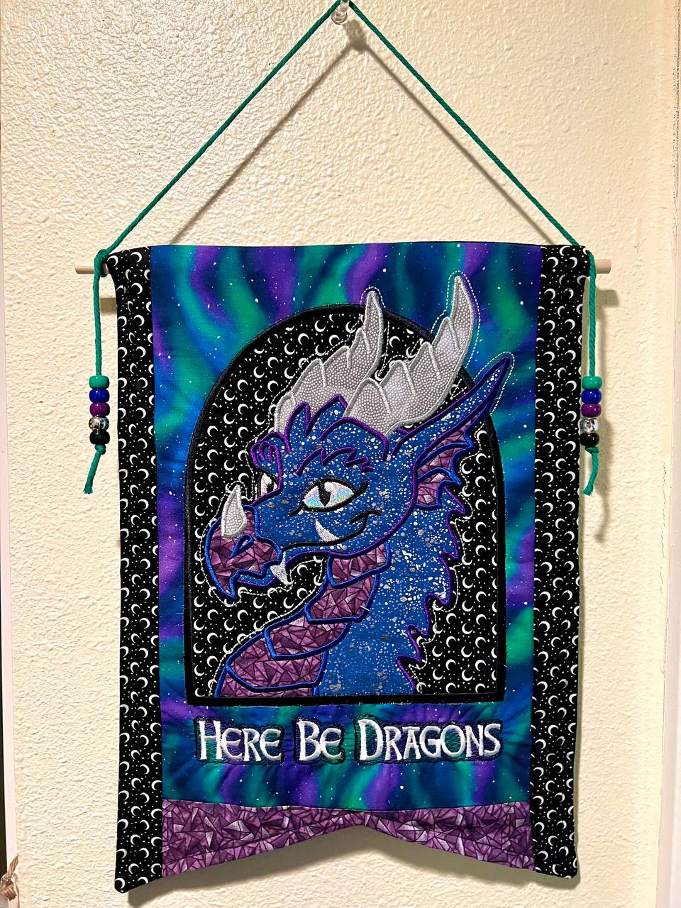 Image of Here Be Dragons Banner: Northern Lights