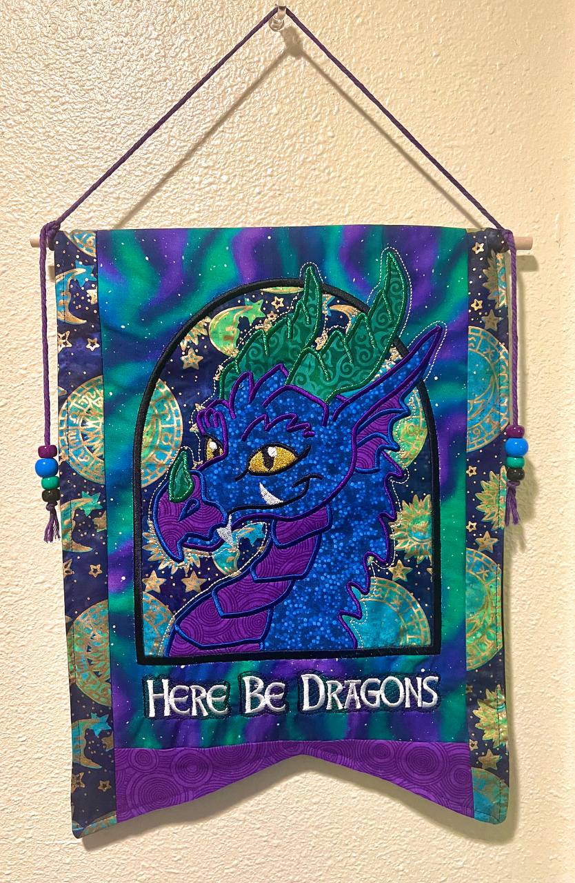 Image of Here Be Dragons Banner: Northern Lights