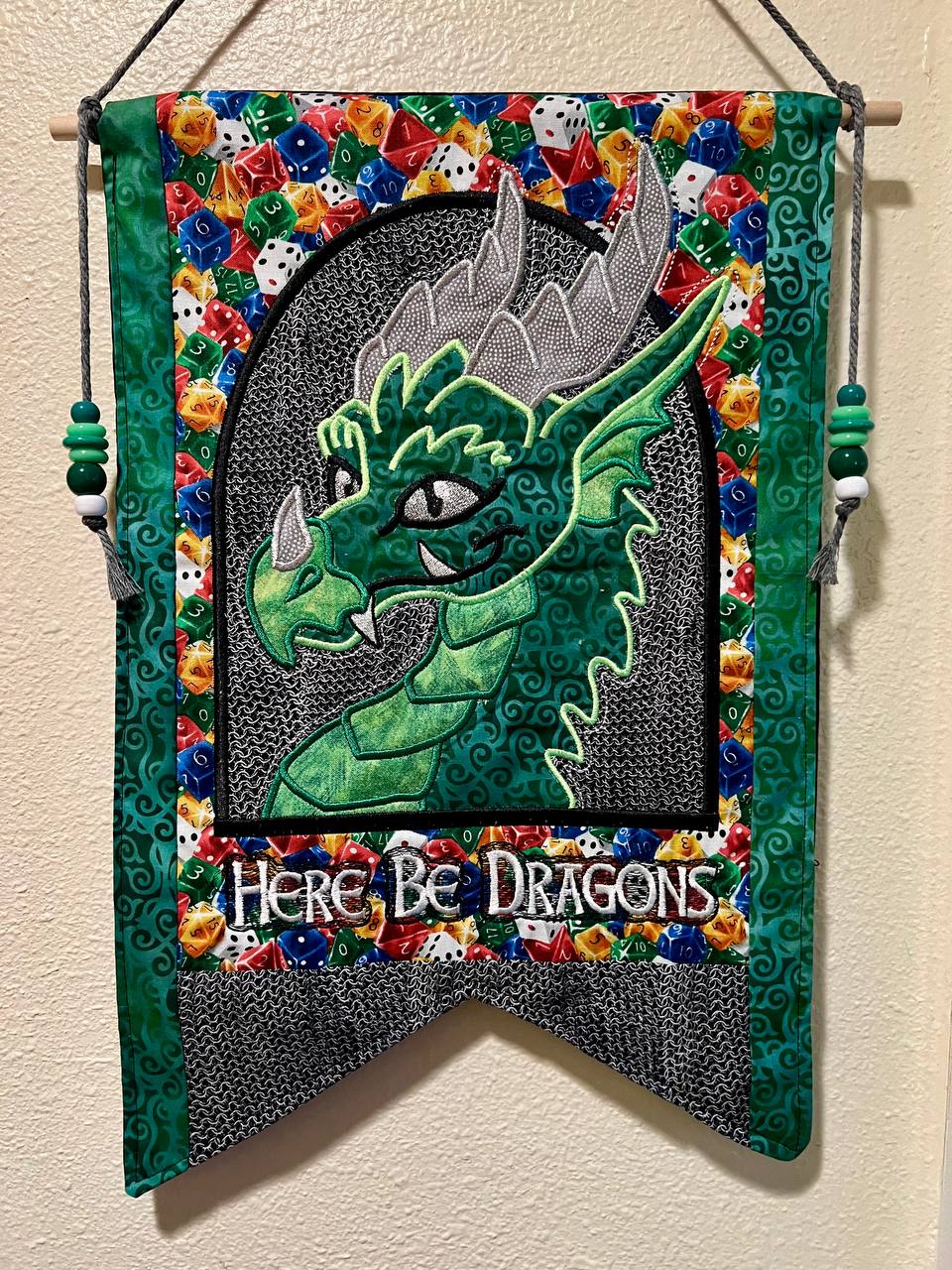 Image of Here Be Dragons Banner: Tabletop