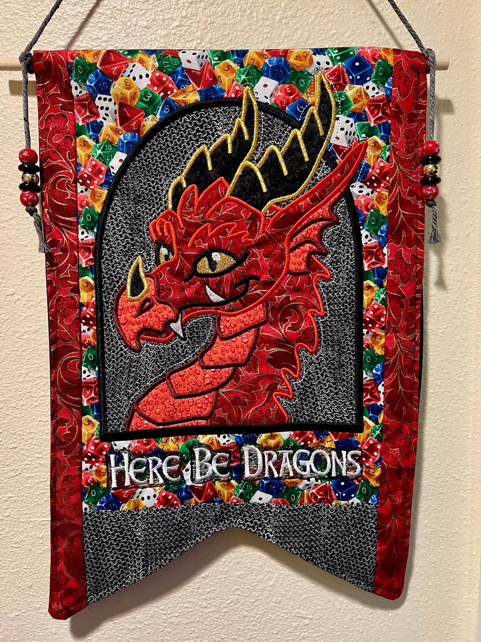 Image of Here Be Dragons Banner: Tabletop