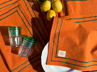 Image 3 of Orange Cotton Placemats 